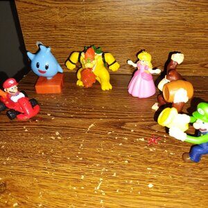 Super Mario Bros Movie Set Of 6 (of the 8) McDonald's Happy Meal Toys from 2022